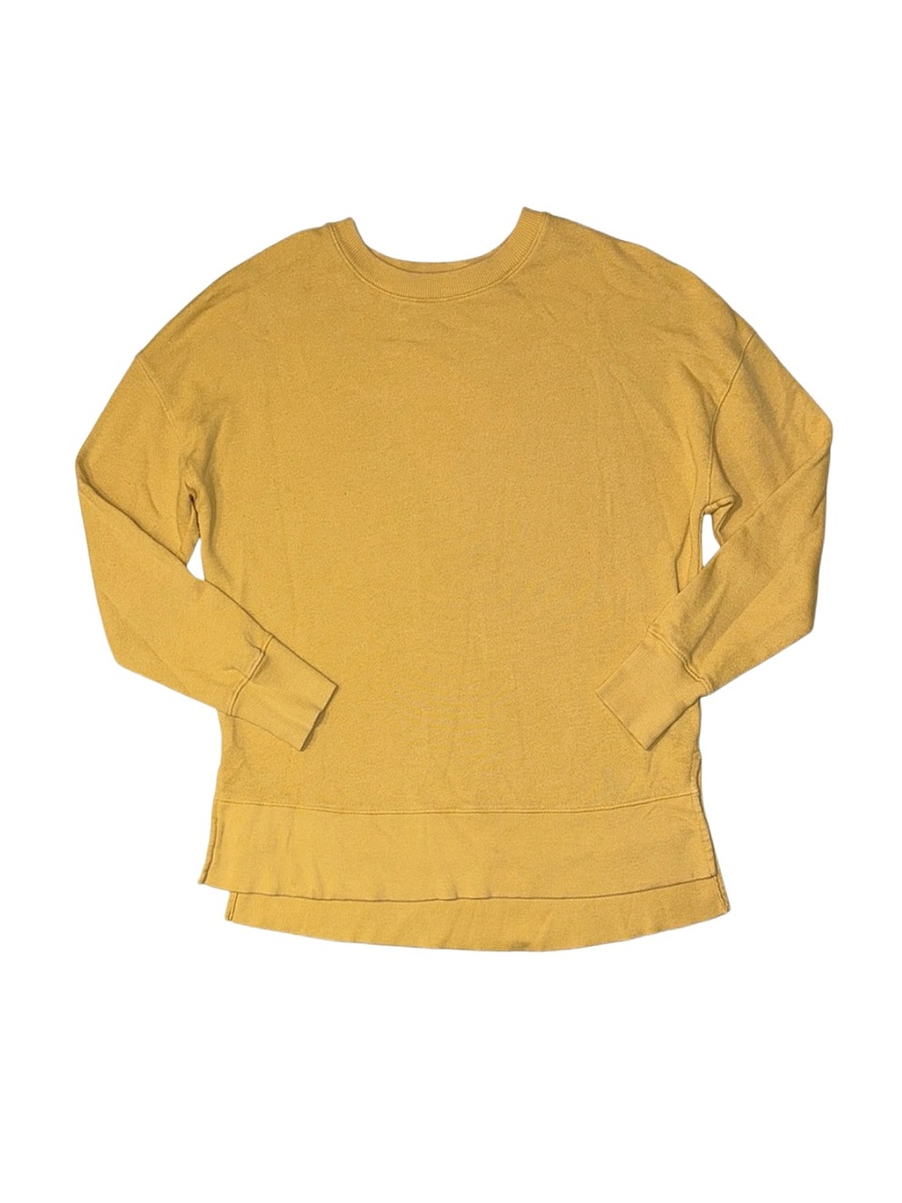 TIME AND TRU Women's Yellow Long Sleeve Sweatshirt